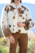Women's Round Neck Temperament Casual Plush Coat