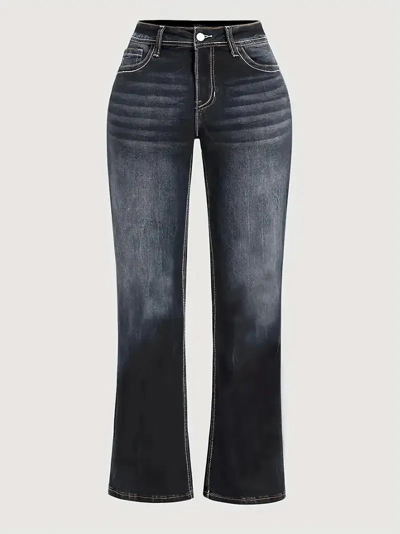 Women Wash Pocket Printed Casual Jeans