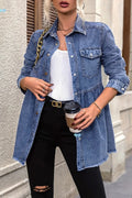 Women's Sequin Textured Denim Short Jacket