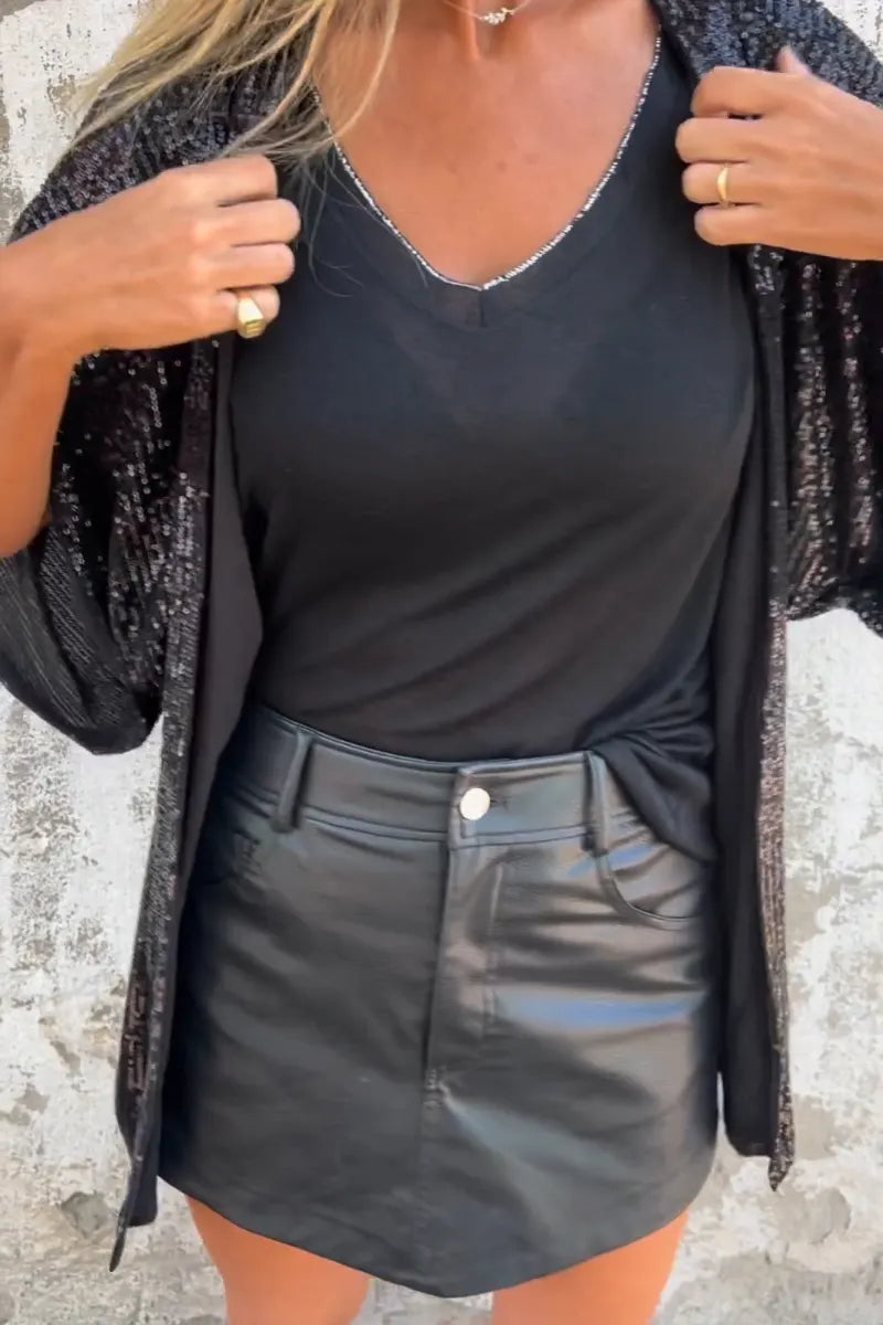 Women's Casual Sequin Cardigan