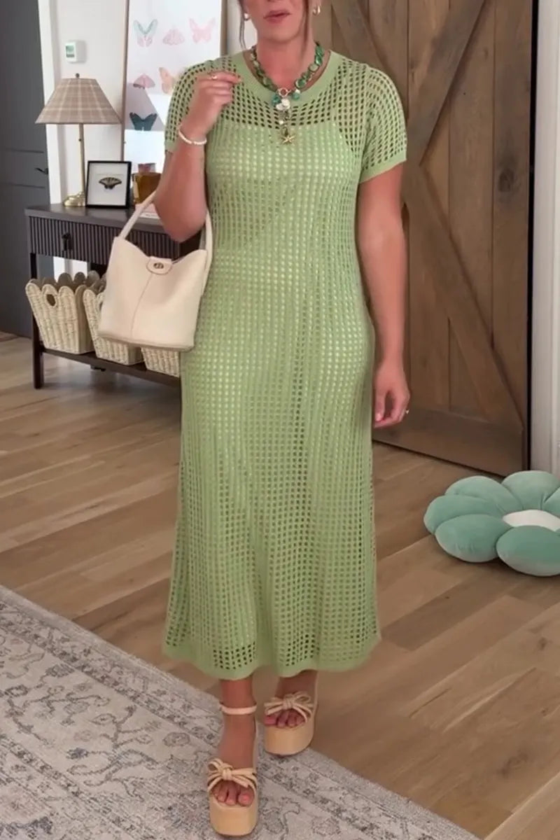 Women's Inner Slip Dress + Cutout Dress Elegant Casual Suit