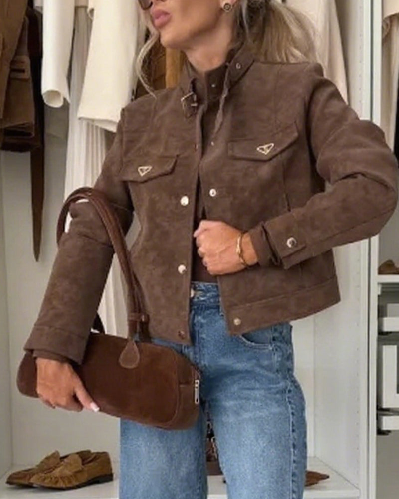 Women Lapel Temperament Casual Jacket