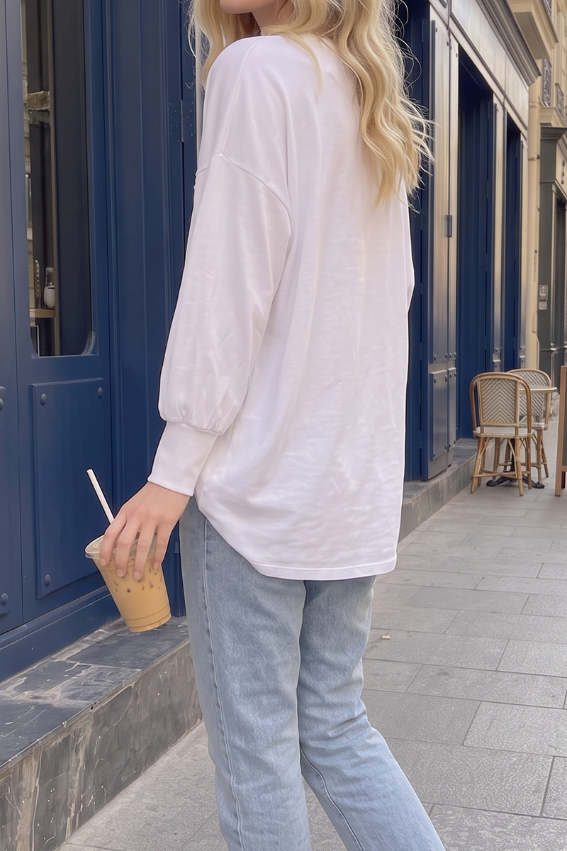 Women's Lumina Crystal Embellished Slouchy Top