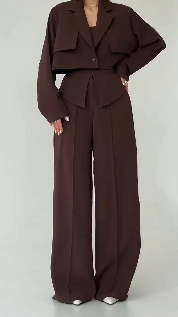 Women Temperament Casual Three Piece Set