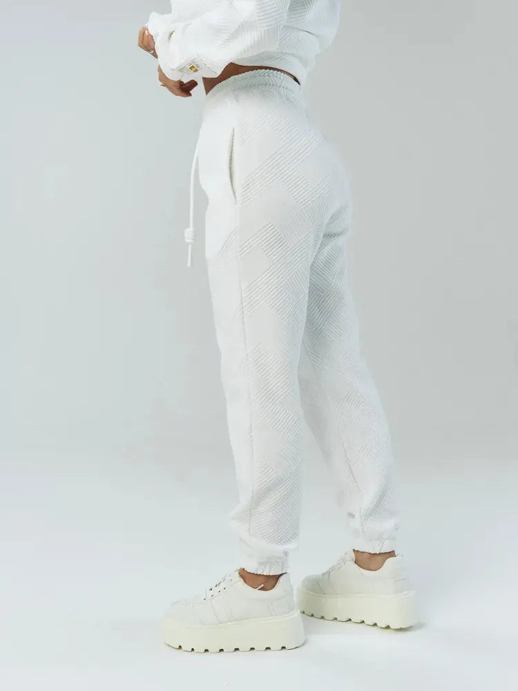 Ladies Collar Zipper Top+ Pants Casual Set