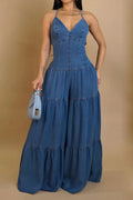 Hot Selling Women's Casual Backless Jumpsuit