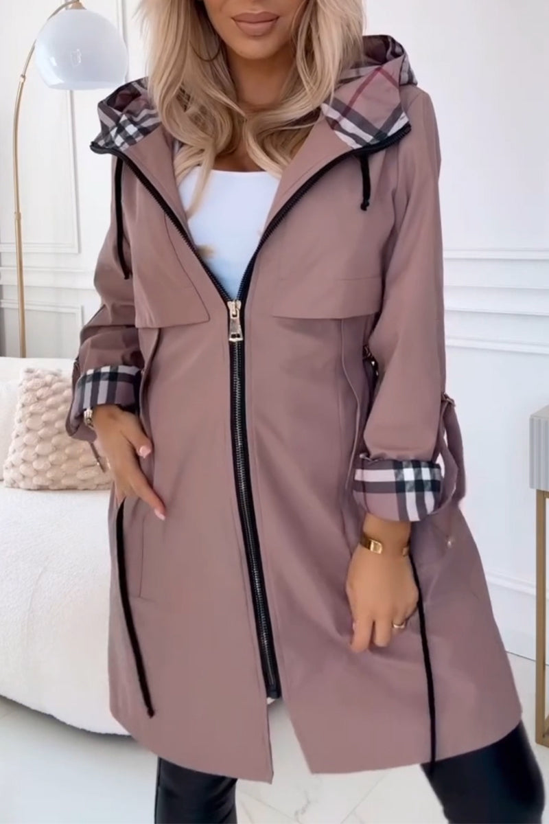 Women's Hooded Patchwork Casual Jacket